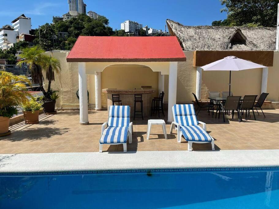 Blue Coast With Pool And Ocean View 10 To 35 P Villa Acapulco Exterior photo